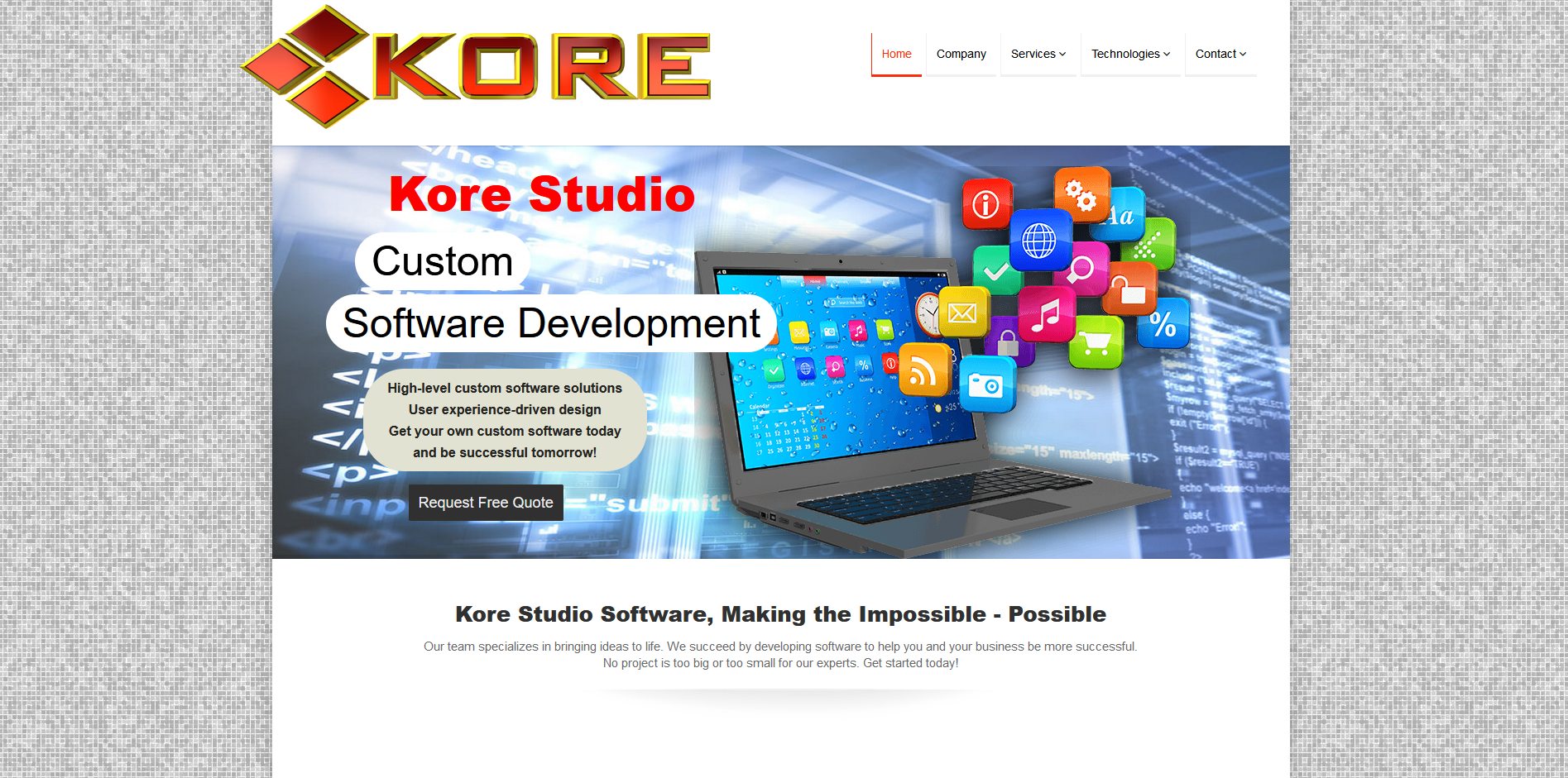 Website Design / Development - Kore Studios