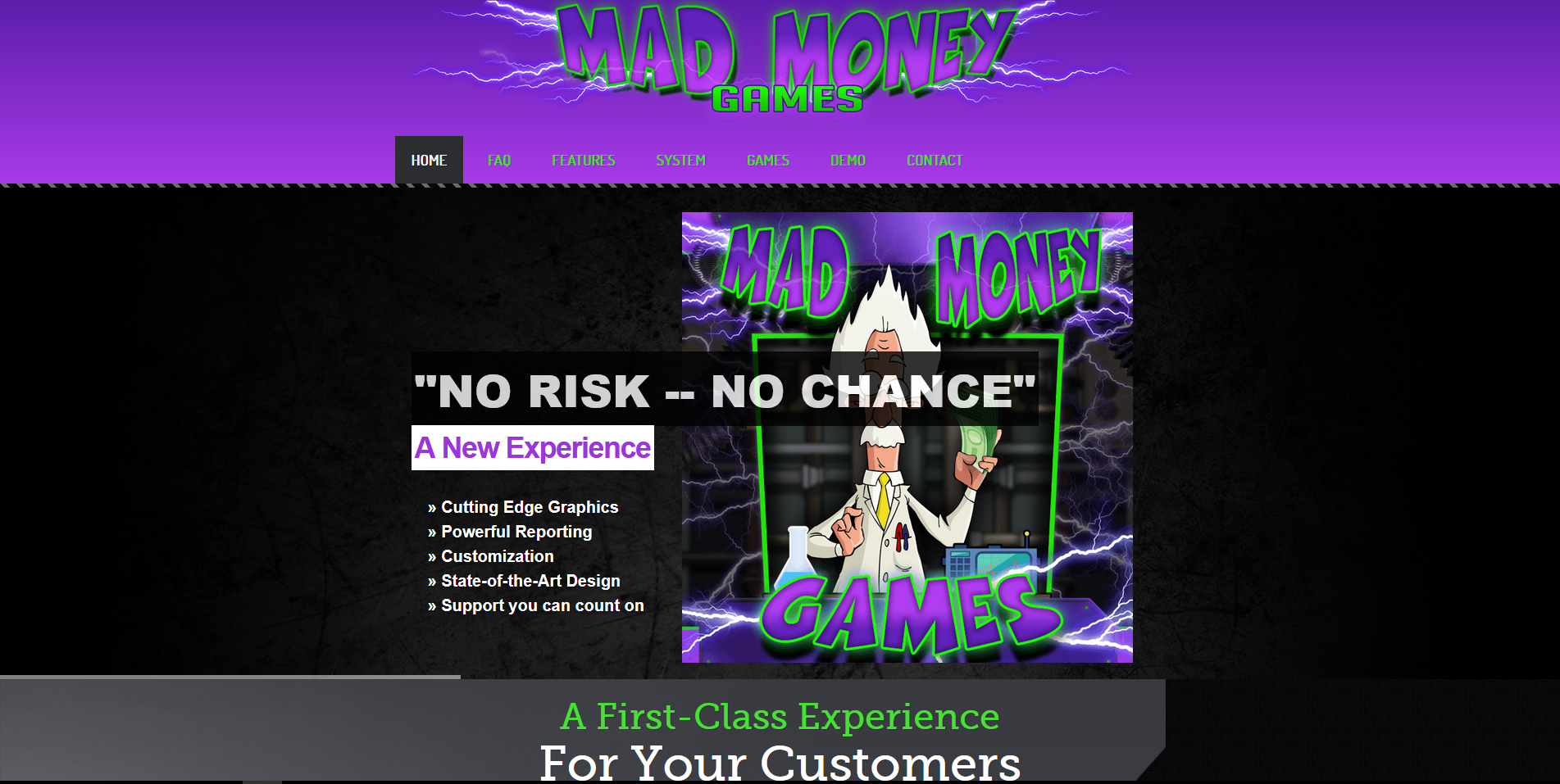 Website Design / Development - Mad Money Games